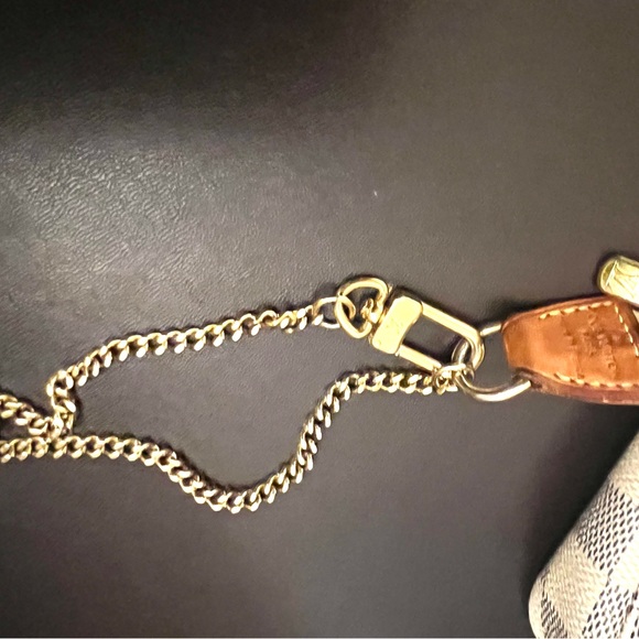 Authentic Louis Vuitton Mini Pochette Damier Azur.  Date code is SP0135. - Picture 9 of 16